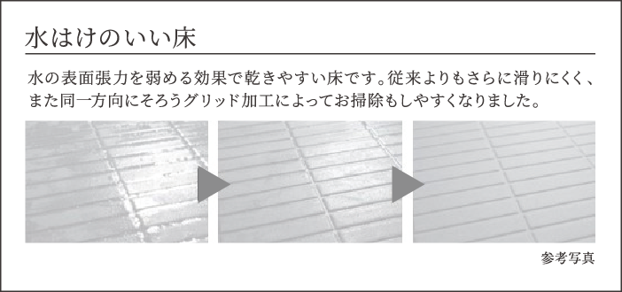 水はけのいい床